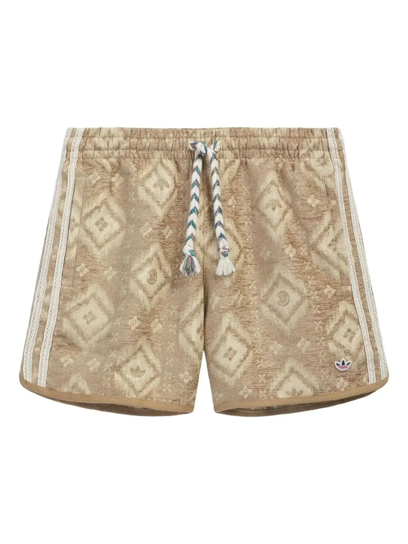 Шорты Adidas x CLOT Heritage Print Short — изображение 1 из 2, бежевый