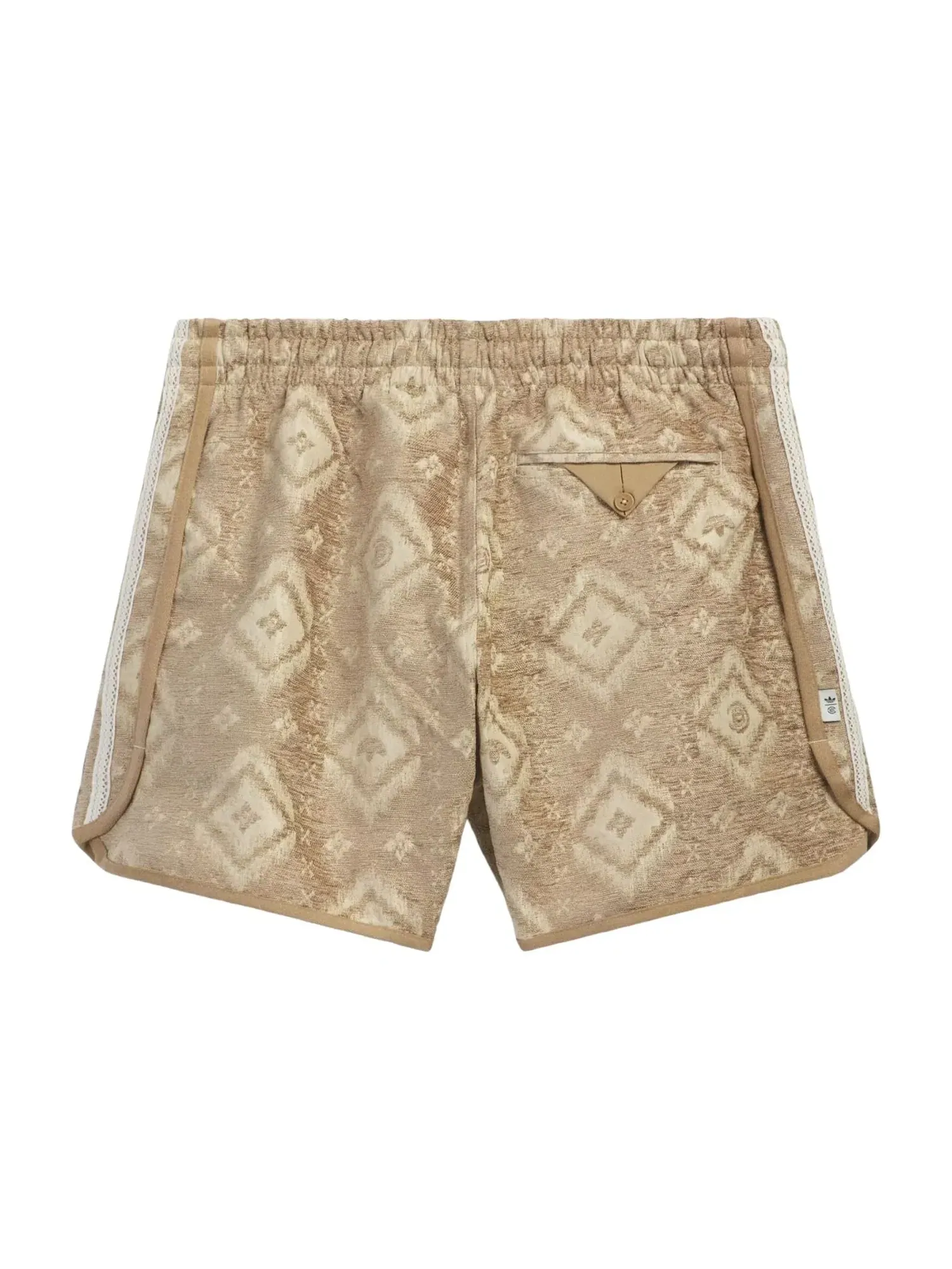 Шорты Adidas x CLOT Heritage Print Short — изображение 2 из 2, бежевый