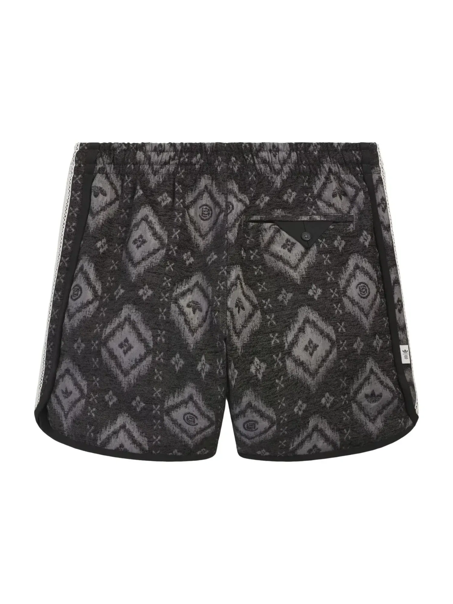 Шорты Adidas x CLOT Heritage Print Short 'Carbon' KE7073 — изображение 2 из 2, черный
