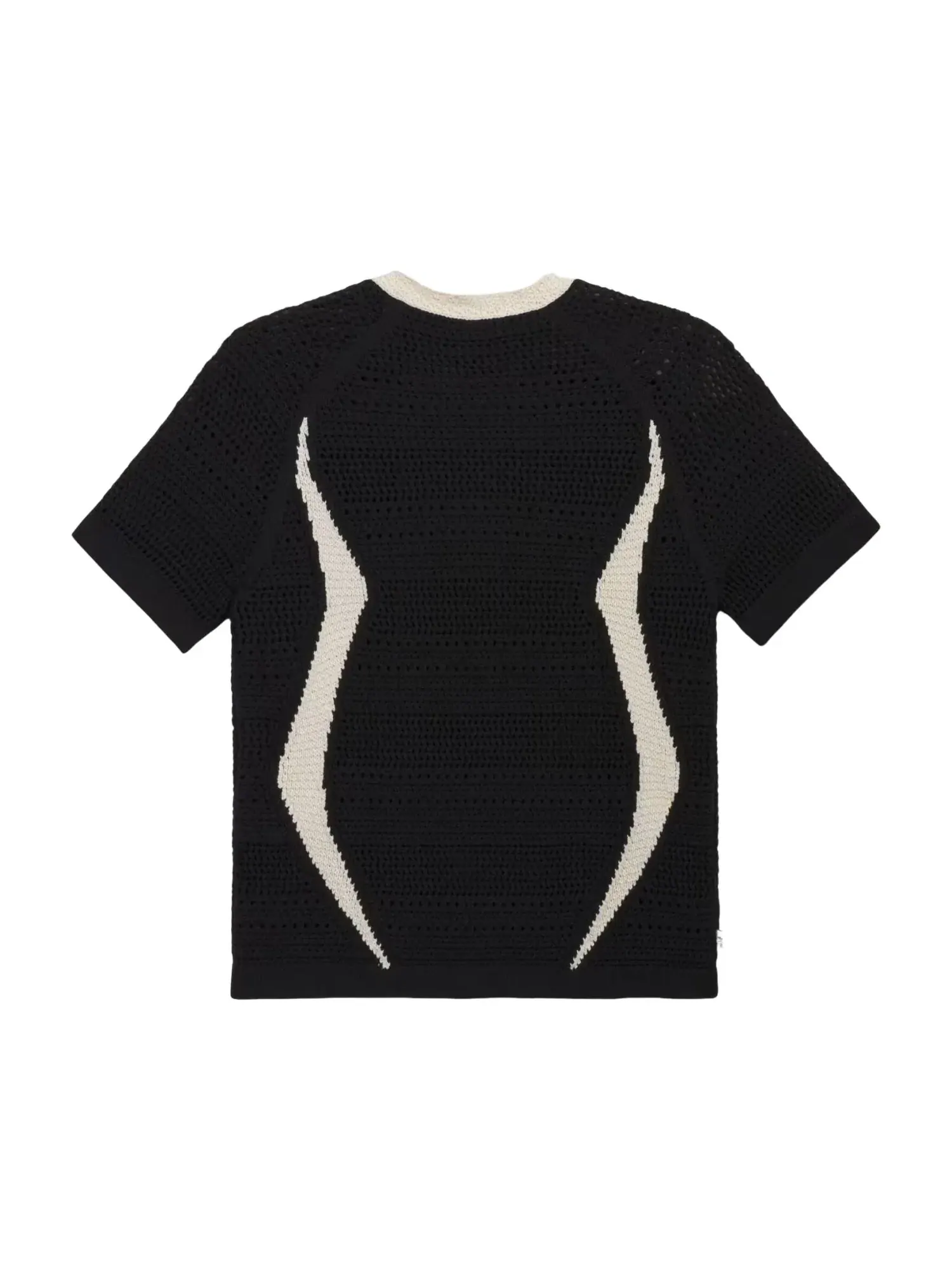 Футболка Adidas x CLOT Knit Asia Sizing 'Black Wonder White' KE7074 — изображение 2 из 2, черный