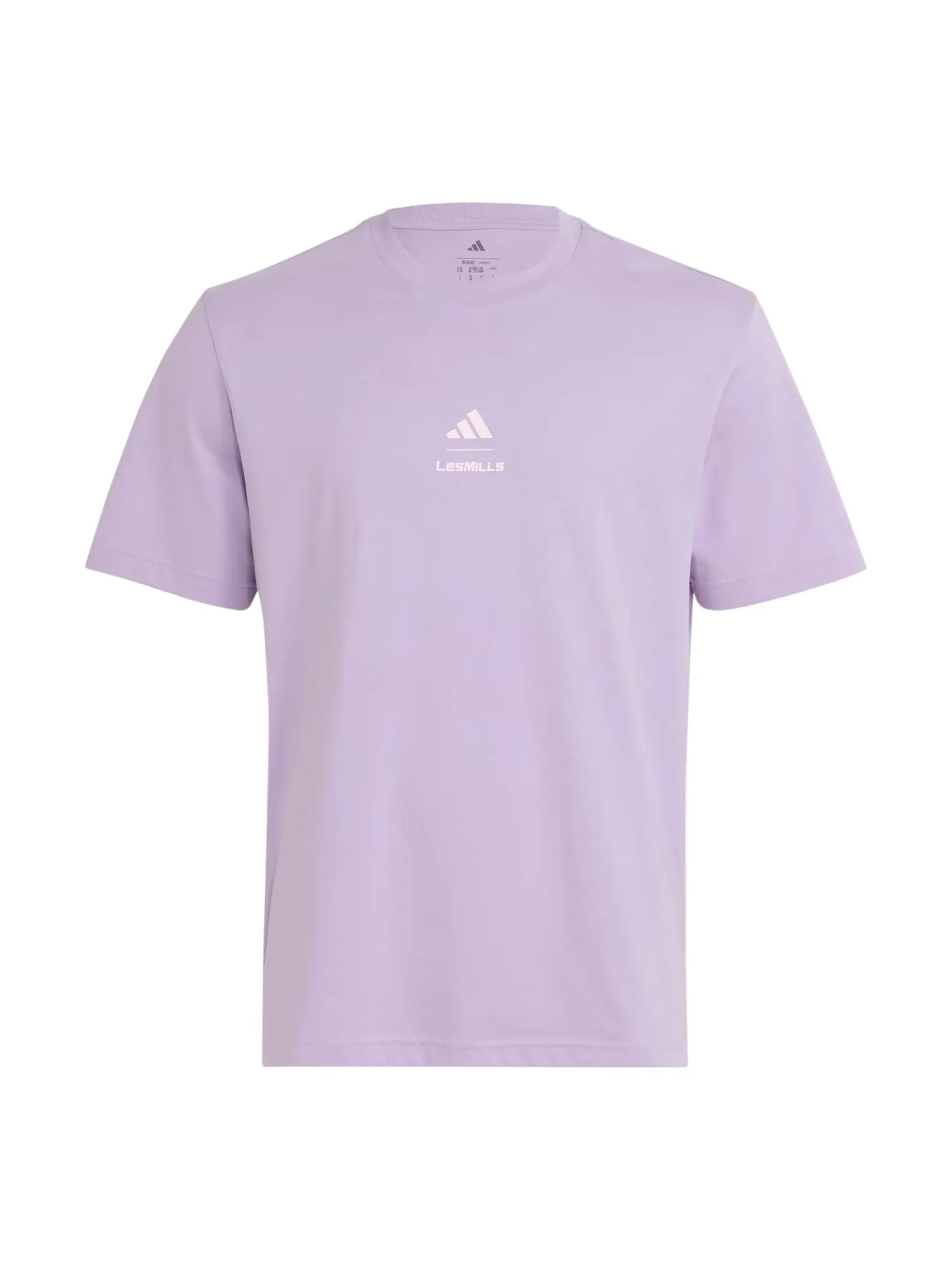 Футболка adidas x Les Mills Mind Body Graphic T-Shirt 'Powder Plum' — изображение 1 из 4, фиолетовый