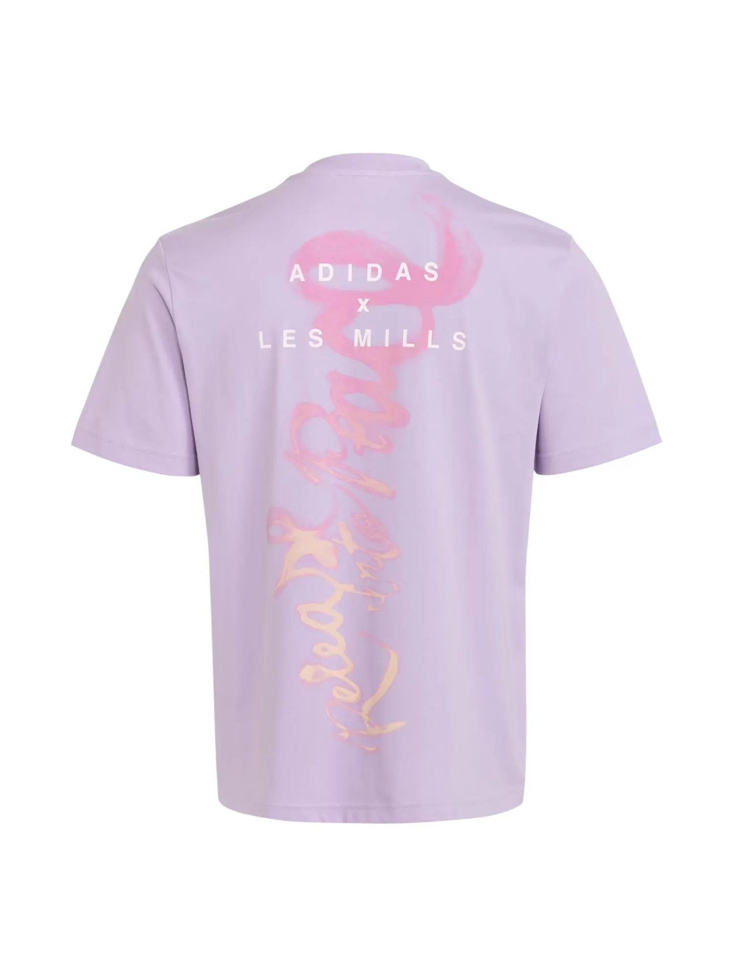 Футболка adidas x Les Mills Mind Body Graphic T-Shirt 'Powder Plum' — изображение 2 из 4, фиолетовый