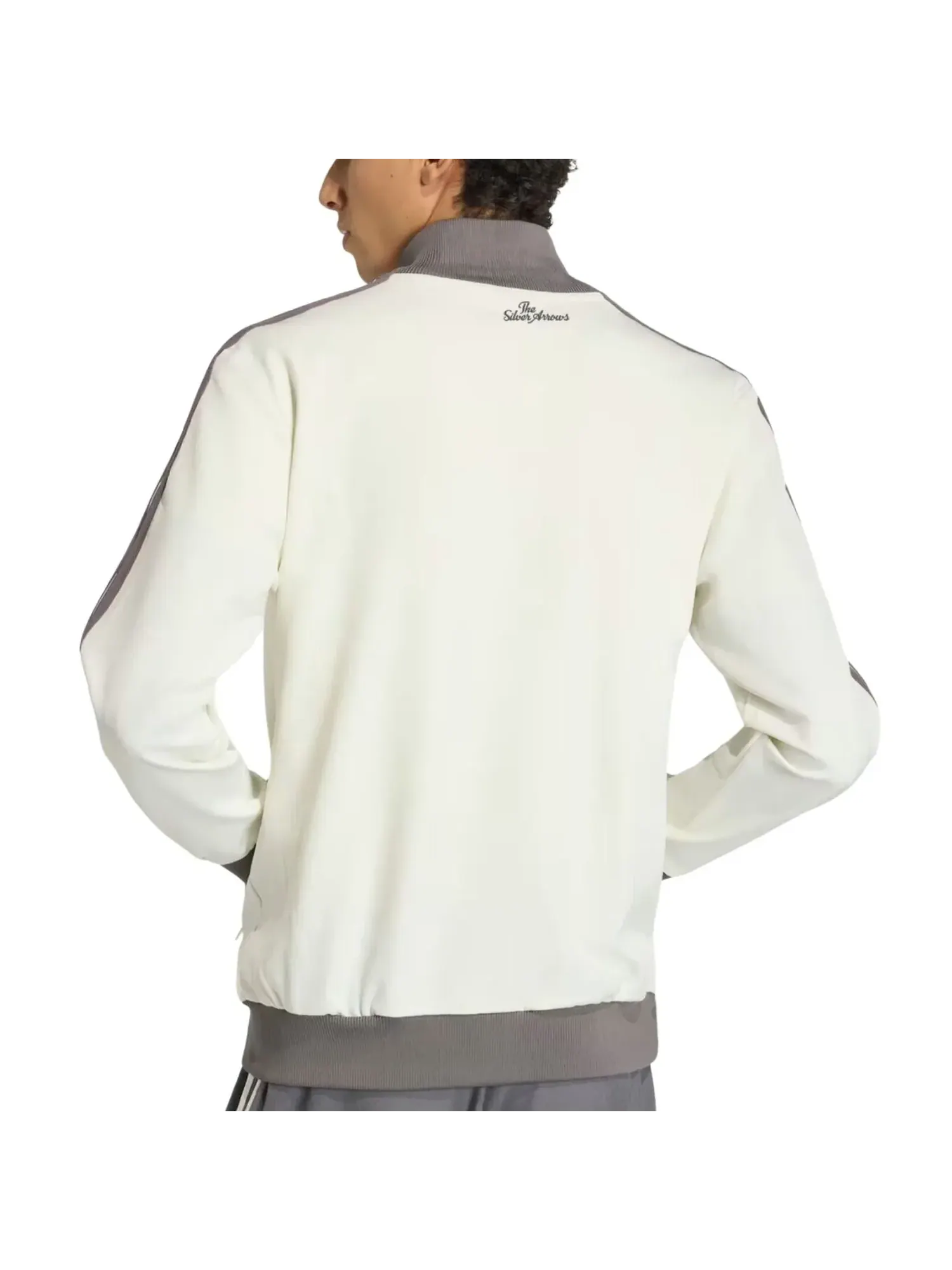 Спортивная куртка Adidas Mercedes-AMG F1 Team Silver Arrows 'Off White Granite' — изображение 3 из 3, бежевый