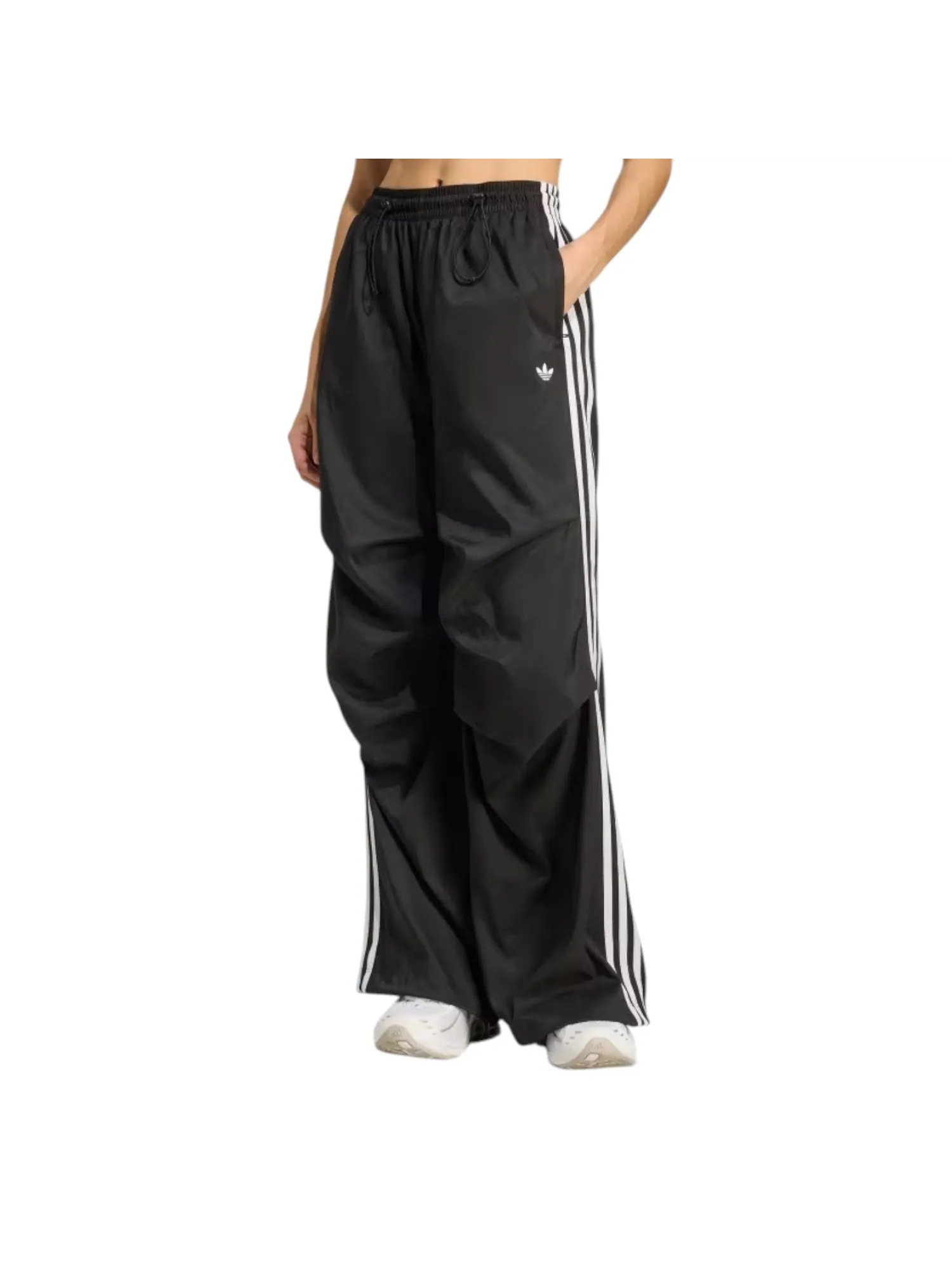 Брюки (WMNS) adidas Adilenium Season 4 Teamgeist Ruffle Track Pants 'Black' — изображение 2 из 5, черный