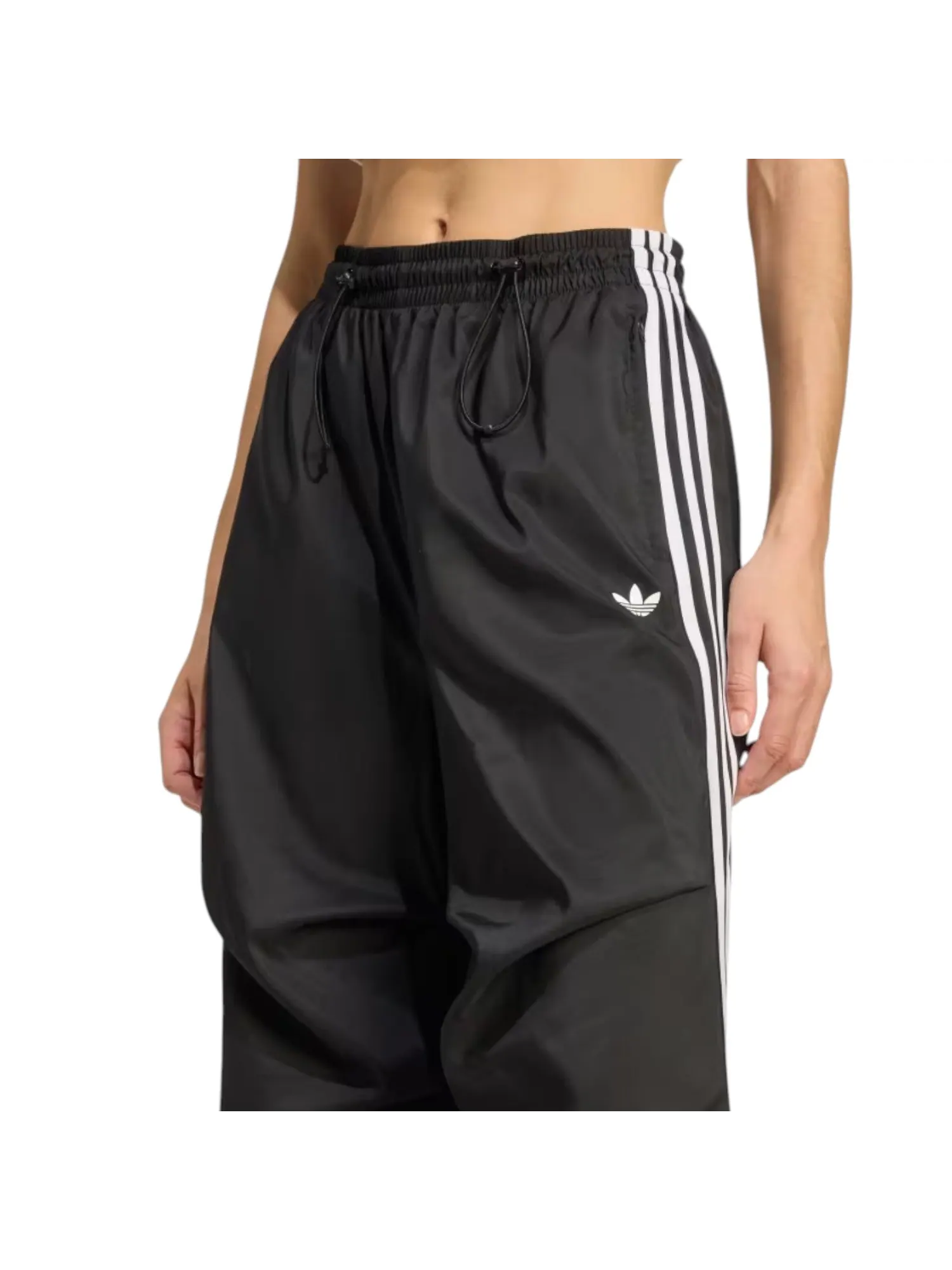 Брюки (WMNS) adidas Adilenium Season 4 Teamgeist Ruffle Track Pants 'Black' — изображение 4 из 5, черный