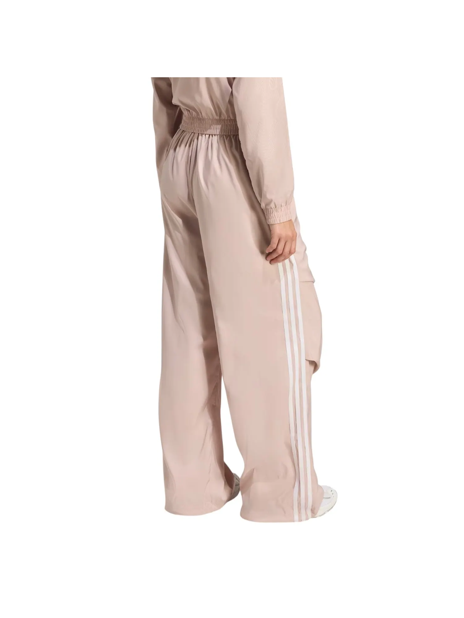 (WMNS) Спортивные брюки Adidas Adilenium Season 4 Teamgeist Ruffle Track Pants 'New Rose' — изображение 3 из 5, розовый