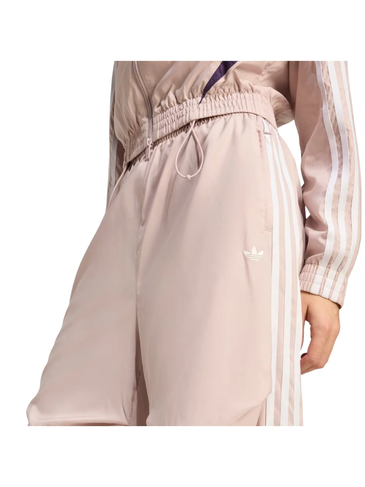 (WMNS) Спортивные брюки Adidas Adilenium Season 4 Teamgeist Ruffle Track Pants 'New Rose' — изображение 5 из 5, розовый