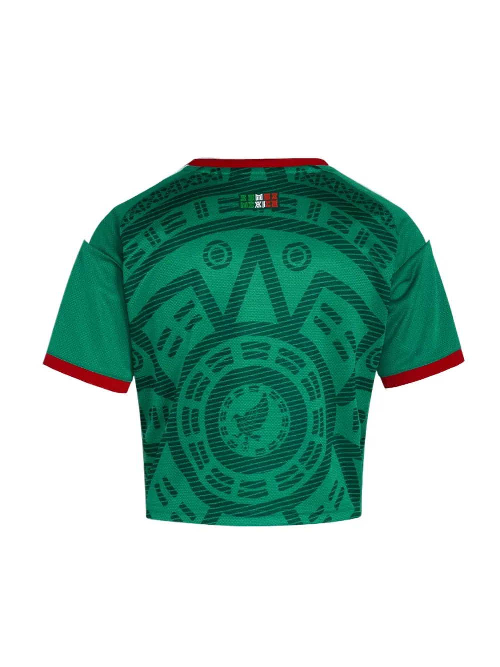 Женская футболка с коротким рукавом Adidas Mexico 26 Home Cropped Jersey — изображение 2 из 2, зеленый