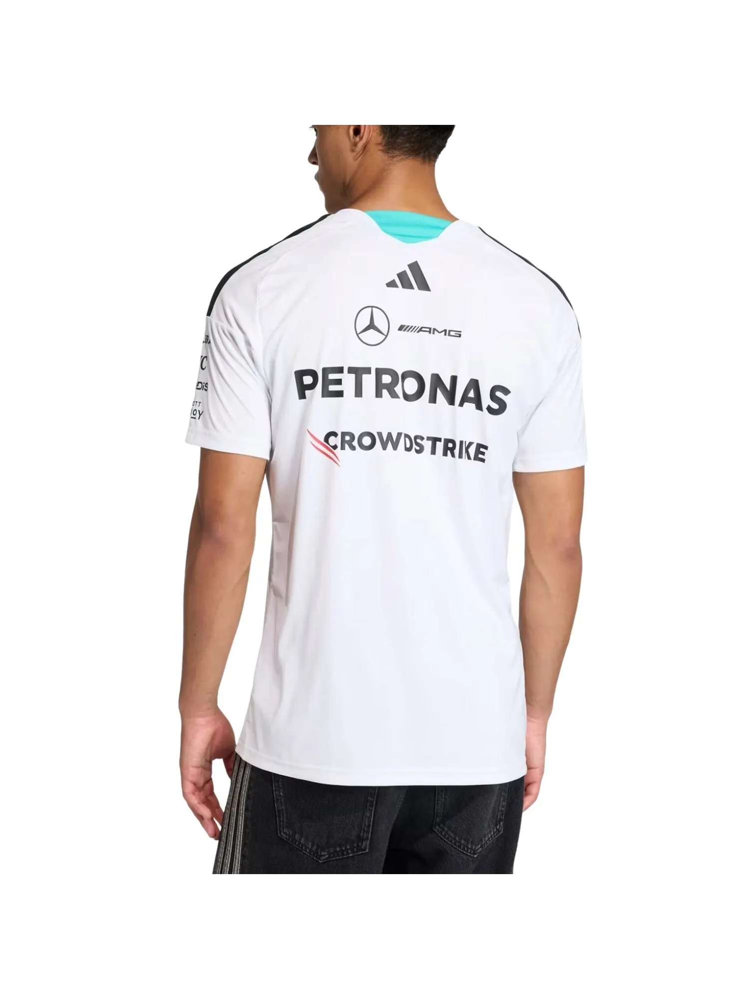 Футболка пилота команды Adidas x Mercedes AMG Petronas Formula 1 — изображение 3 из 3, белый