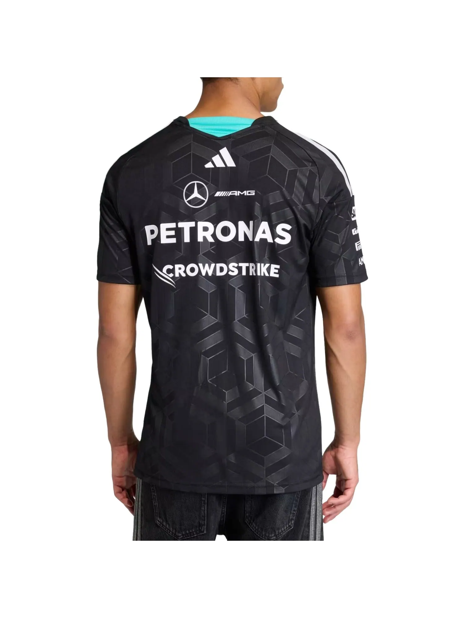 Футболка пилота команды Adidas x Mercedes AMG Petronas Formula 1 — изображение 3 из 3, черный