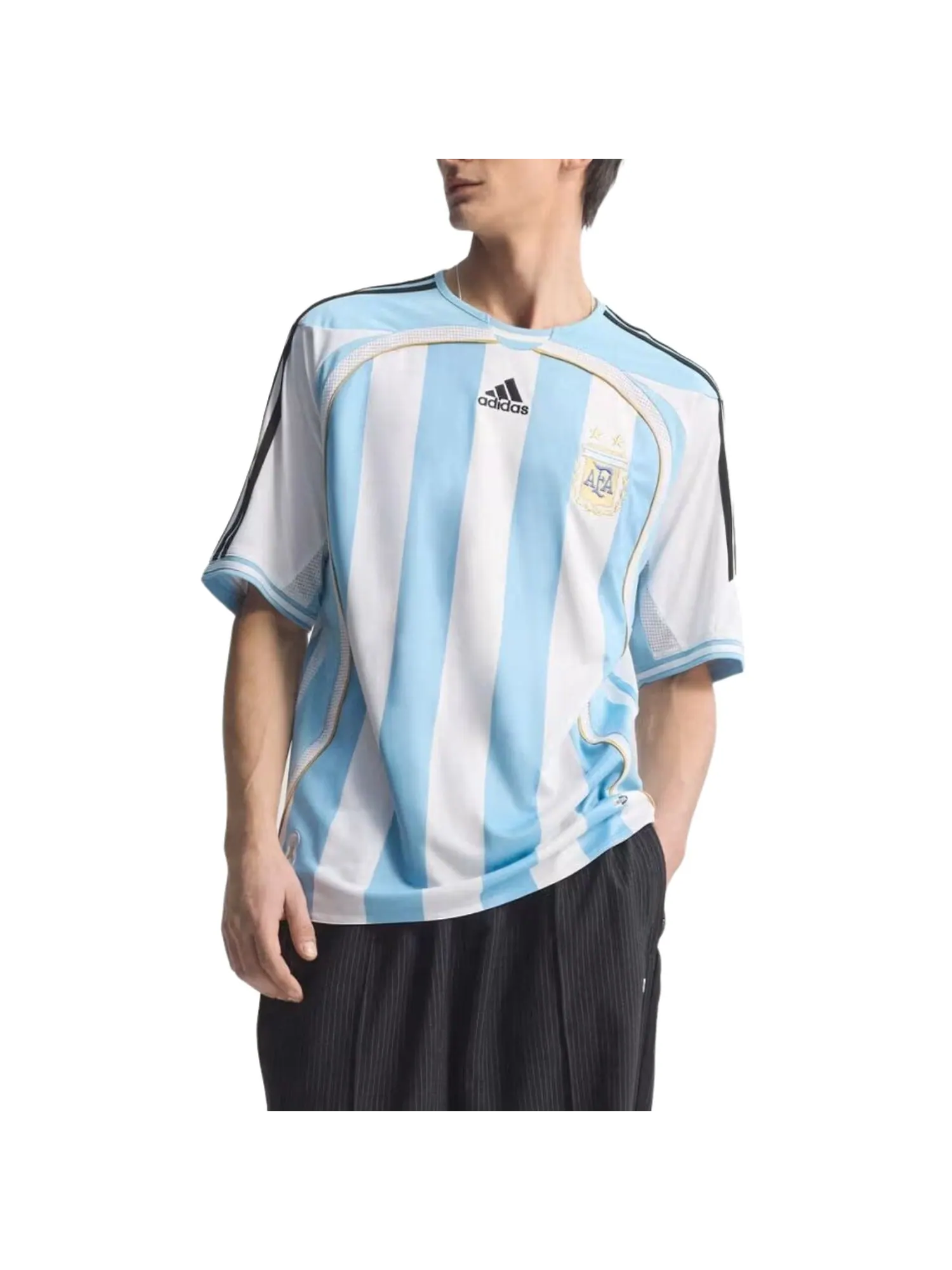 Домашняя футболка сборной Аргентины Adidas 2006 года — изображение 3 из 4, белый