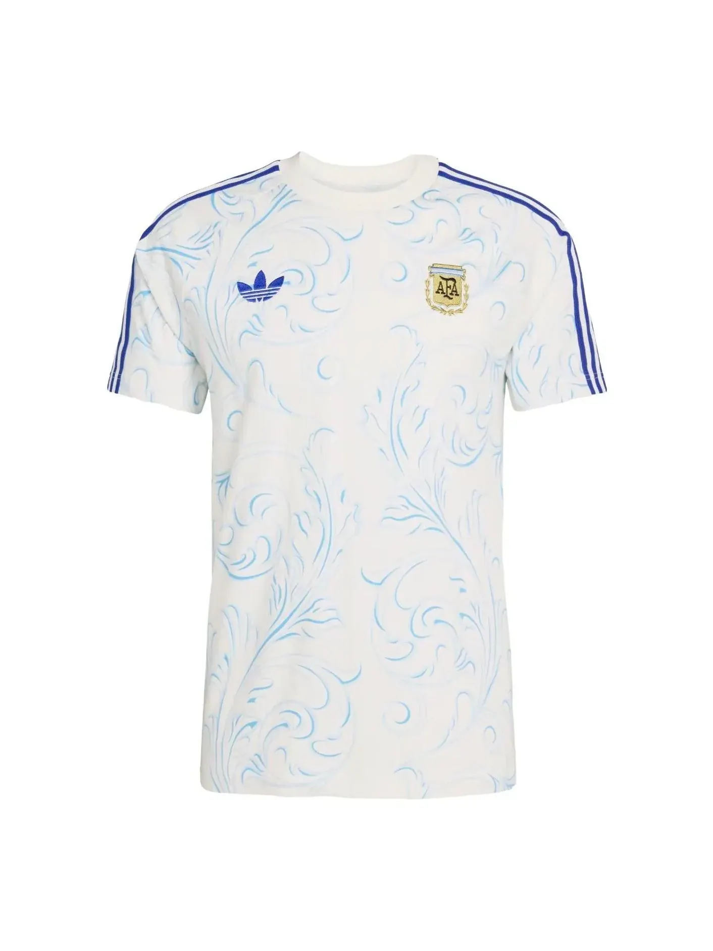 Футболка Adidas Argentina Originals с принтом по всей поверхности — изображение 1 из 2, белый
