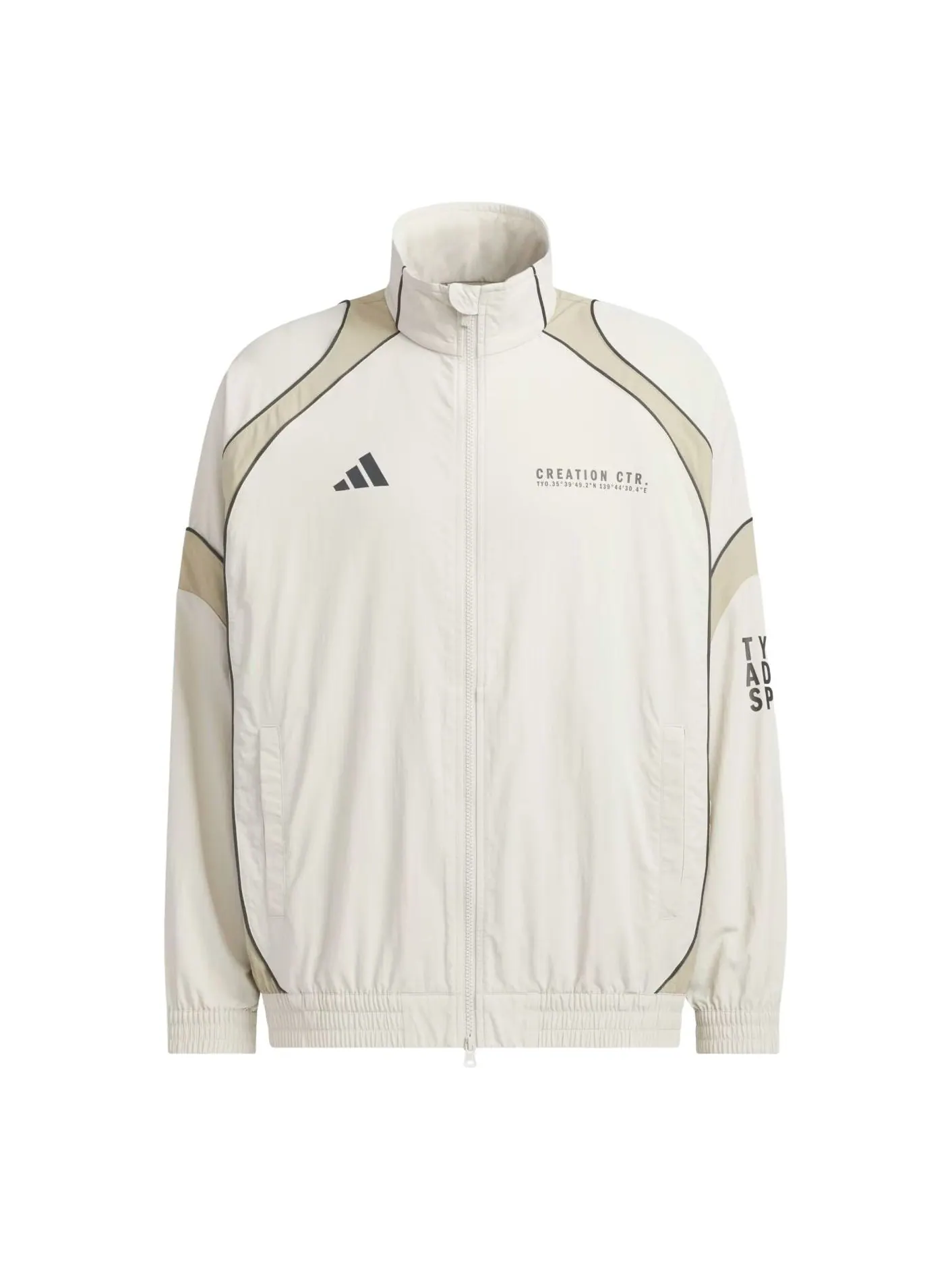 Куртка Adidas BL Wov Jacket 'Beige Wonder Cargo' — изображение 1 из 3, бежевый