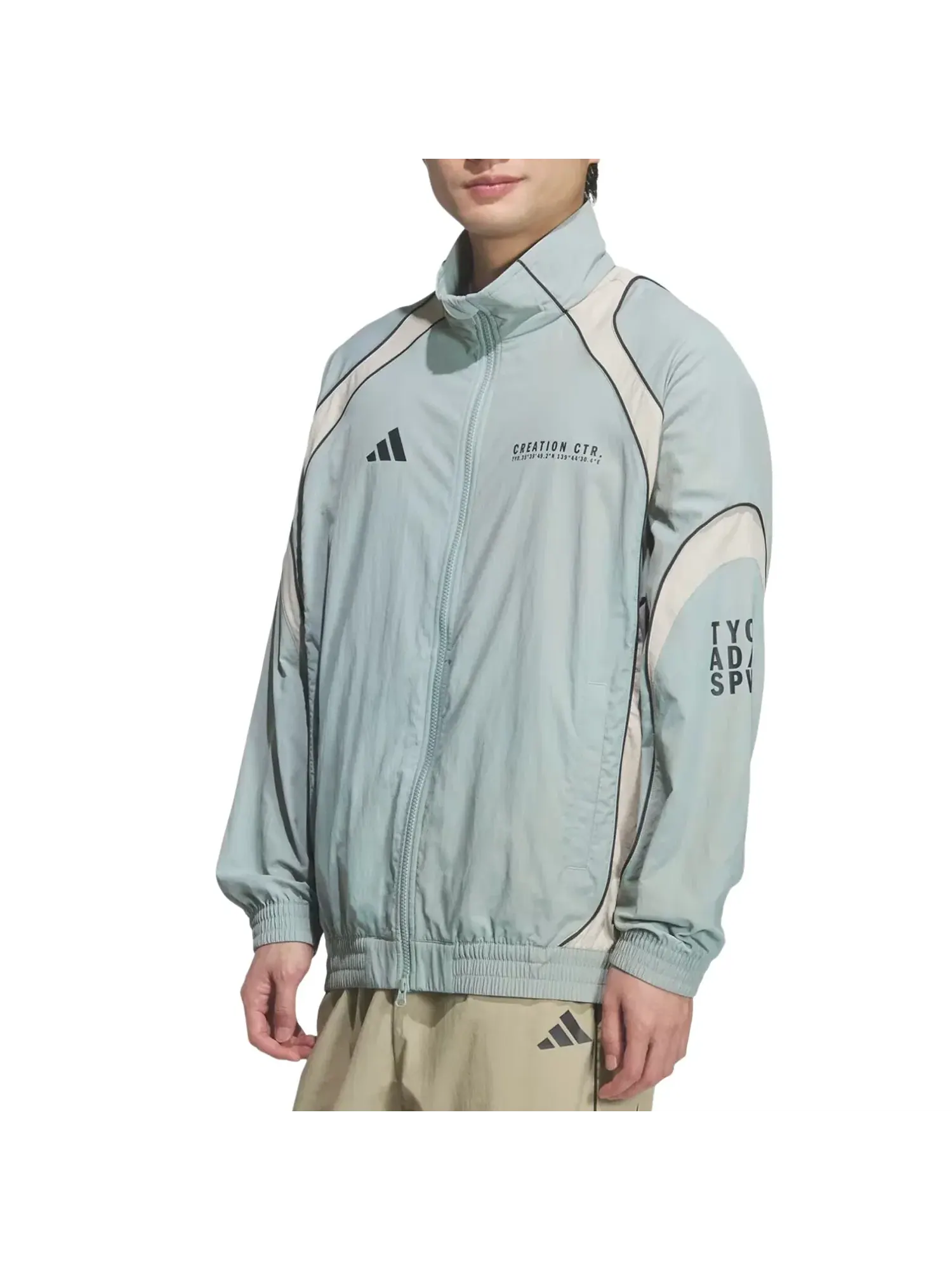 Куртка Adidas BL Wov — изображение 2 из 3, зеленый