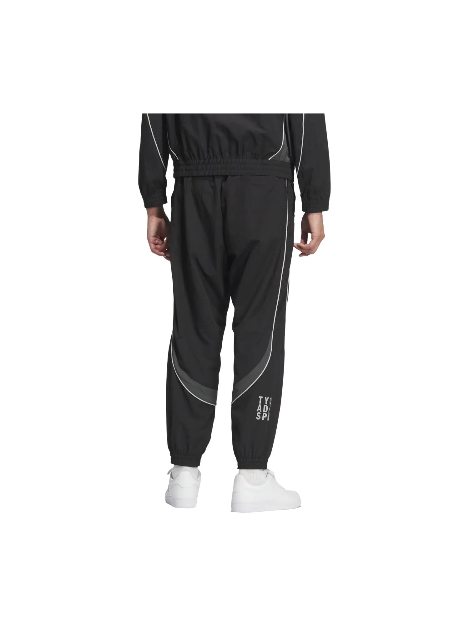 Брюки Adidas Brand Love Loose Fit Light Woven Pants 'Black Grey Six' — изображение 3 из 3, черный/серый