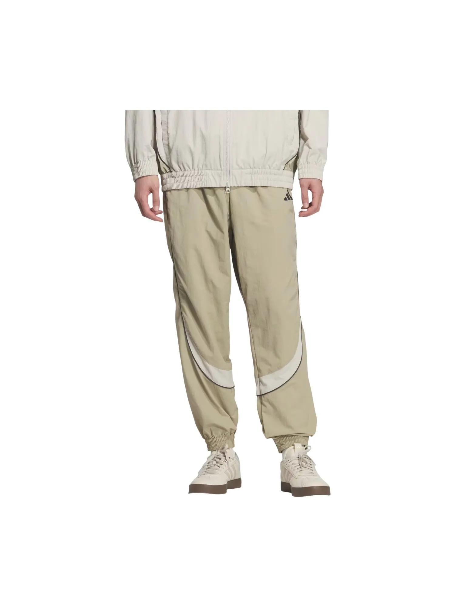 Брюки Adidas Brand Love Loose Fit Light Woven Pants 'Wonder Cargo Beige' — изображение 2 из 3, бежевый