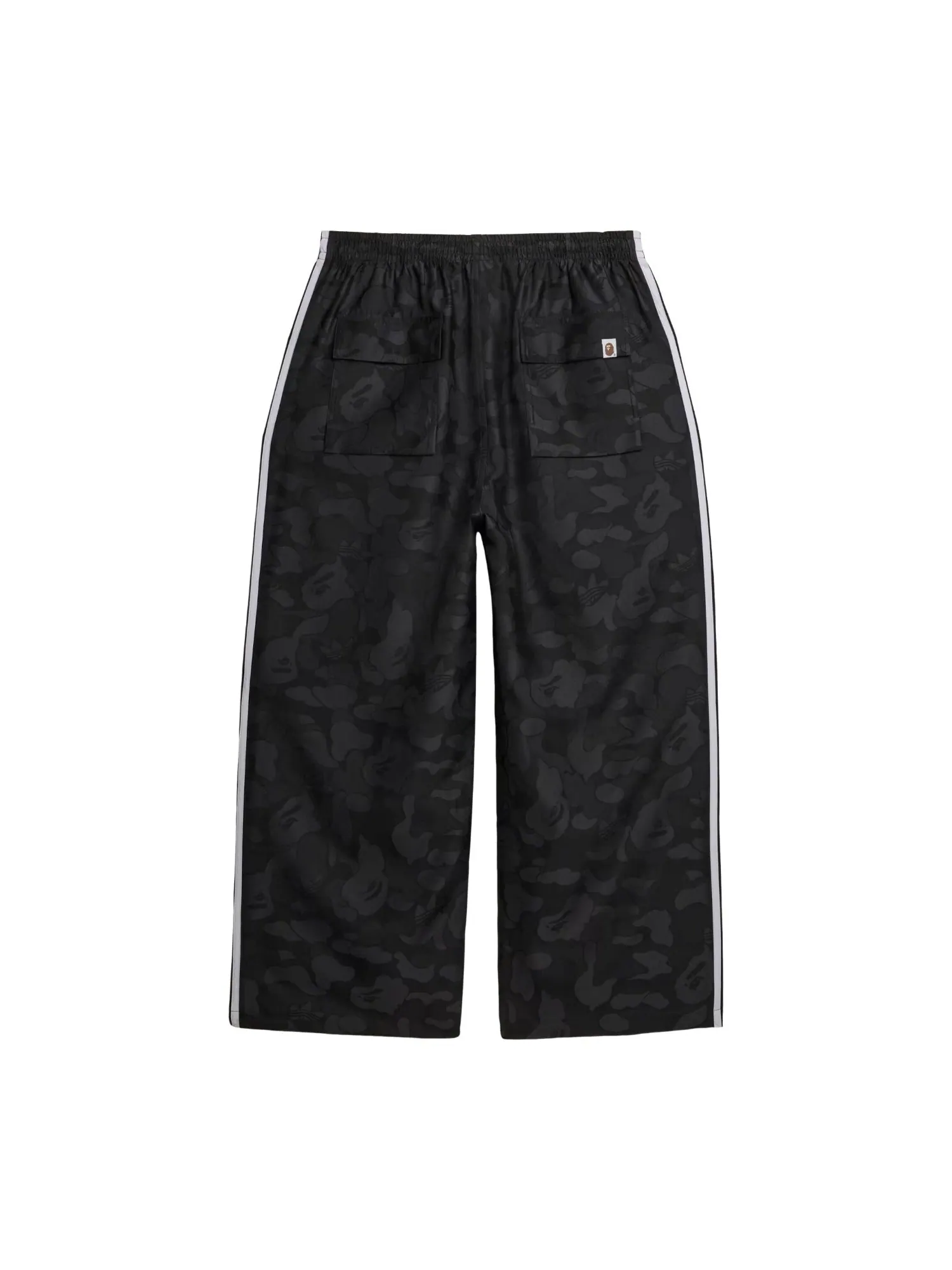 Брюки Adidas x Bape Jacquard 'Black' — изображение 2 из 2, черный