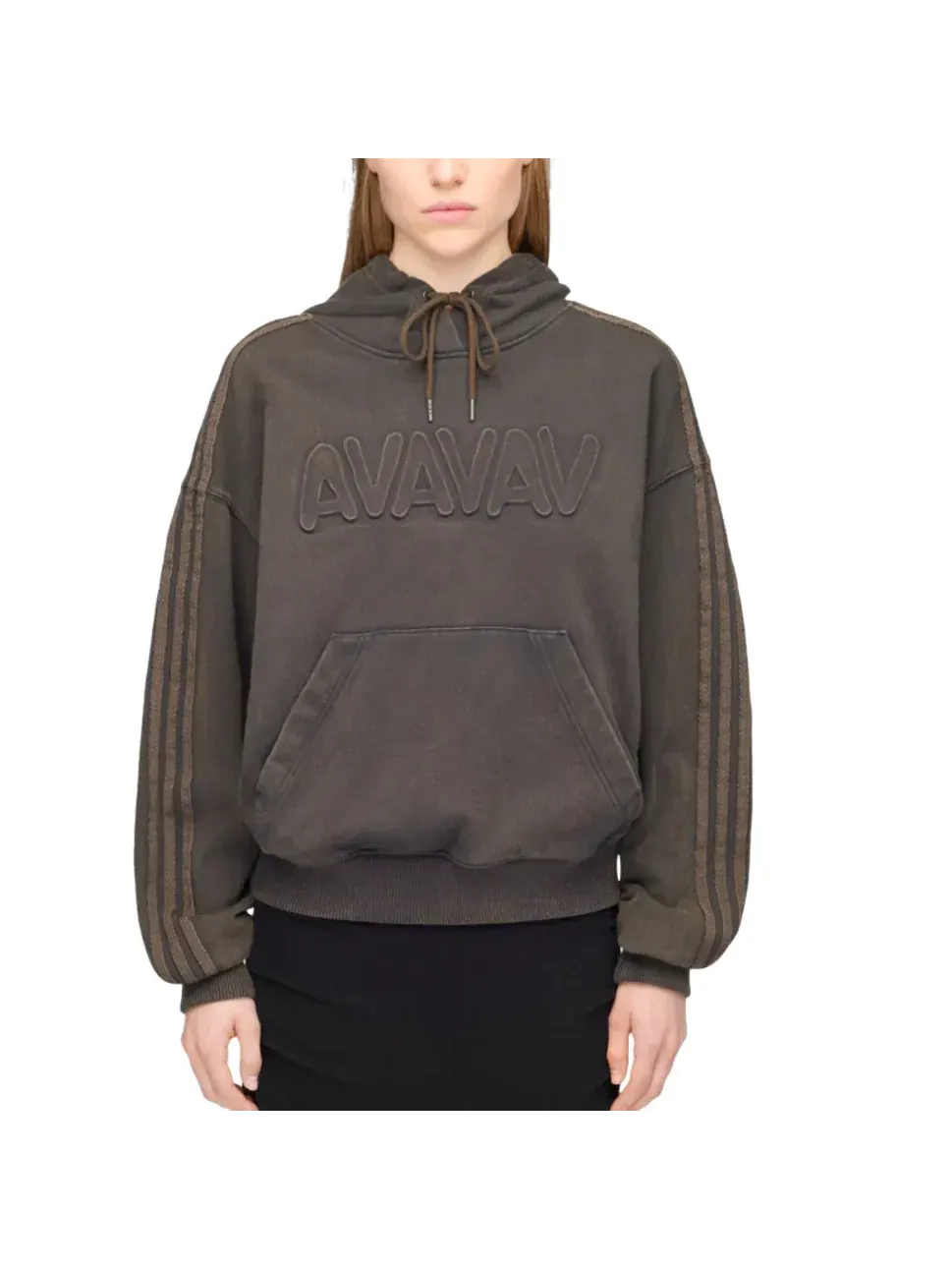 Худи без плеч Adidas x Avavav — изображение 3 из 3, серый