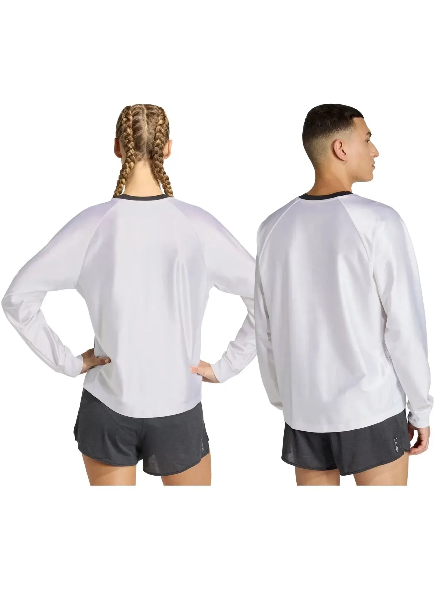 Футболка с длинными рукавами Adidas All Time Classics 'Бело-черная' KF7465 — изображение 2 из 2, белый