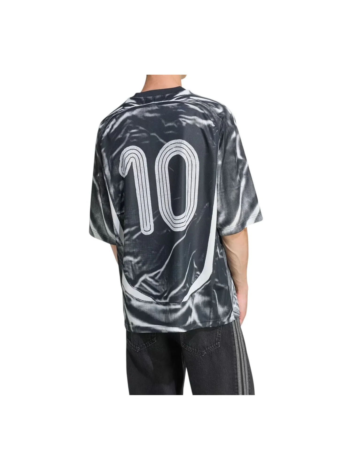 Джерси adidas Adilenium Season 4 Teamgeist Printed Jersey Loose Fit 'Black' — изображение 3 из 3, черный