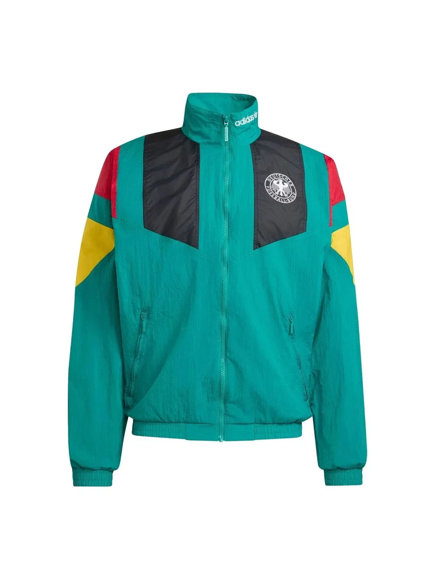 Мужская куртка с длинным рукавом EQT Track Jacket Adidas — изображение 1 из 4, зеленый
