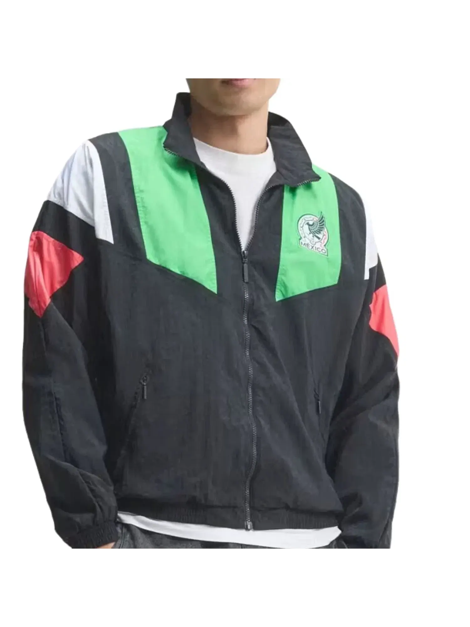 Мужская куртка с длинным рукавом Adidas Mexico EQT Track Jacket — изображение 3 из 4, черный