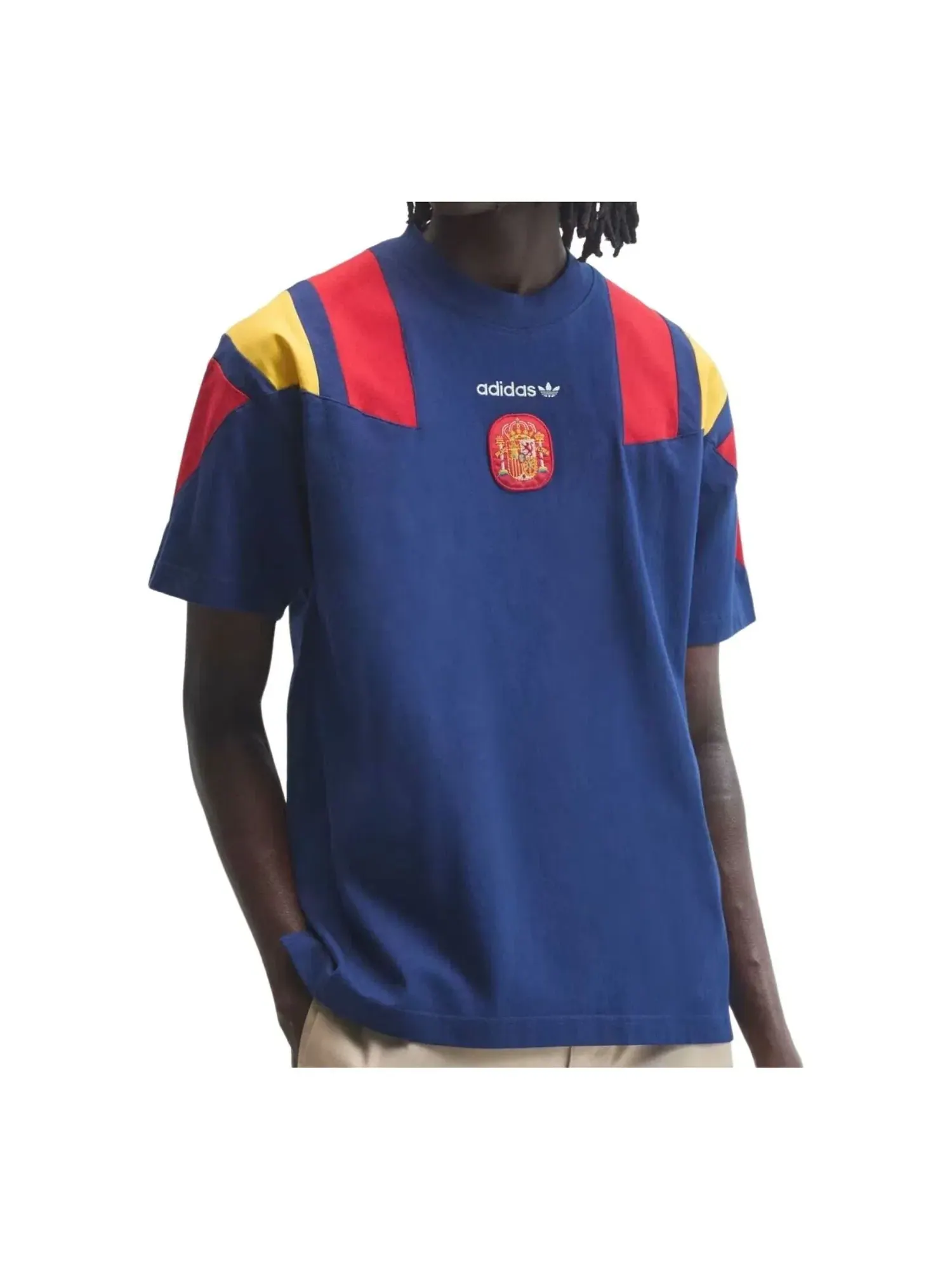 Мужская футболка с принтом Adidas Spain EQT T-Shirt Asia Sizing — изображение 1 из 3, синий