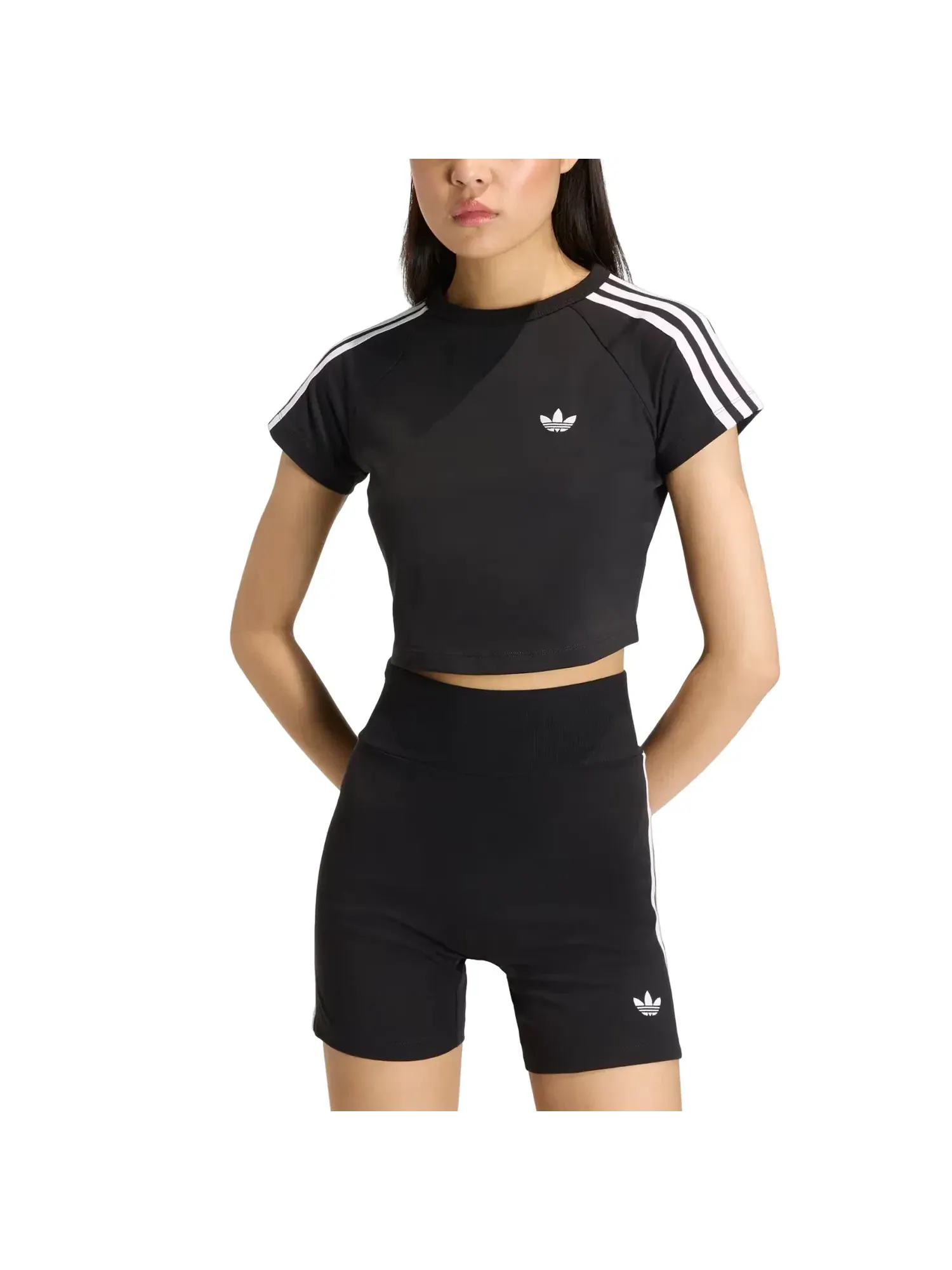 Женская футболка с коротким рукавом Adidas SST Baby — изображение 2 из 2, белый