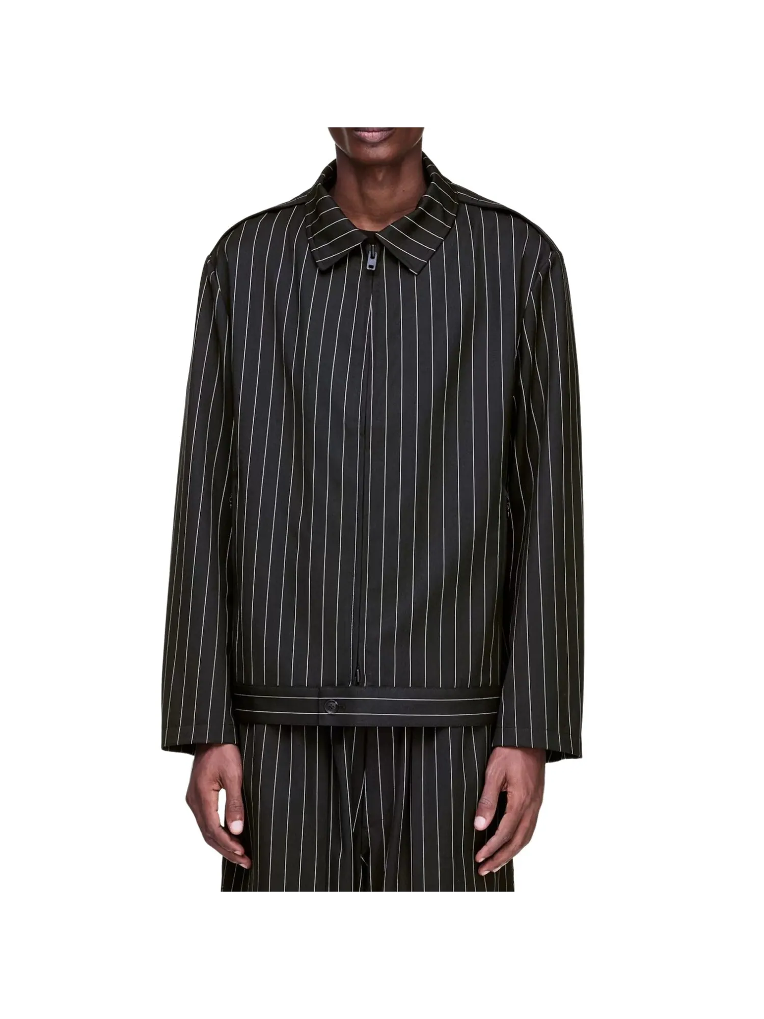 Куртка Adidas Y-3 Refined Wool UT Blouson 'Black Chalk Pearl' — изображение 3 из 4, черный