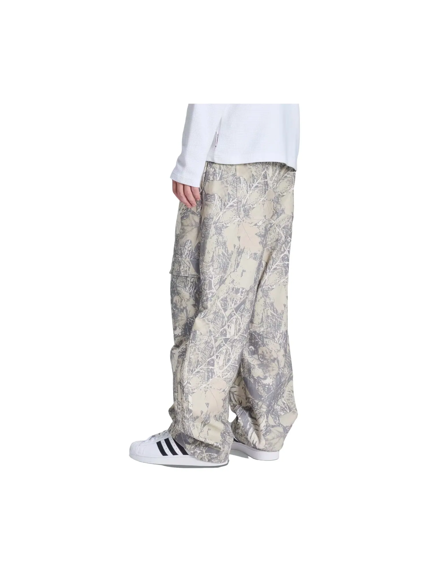 Рабочие брюки-карго Adidas Canvas Cargo Work Pants 'Putty Grey Grey Three Wonder Beige' — изображение 3 из 3