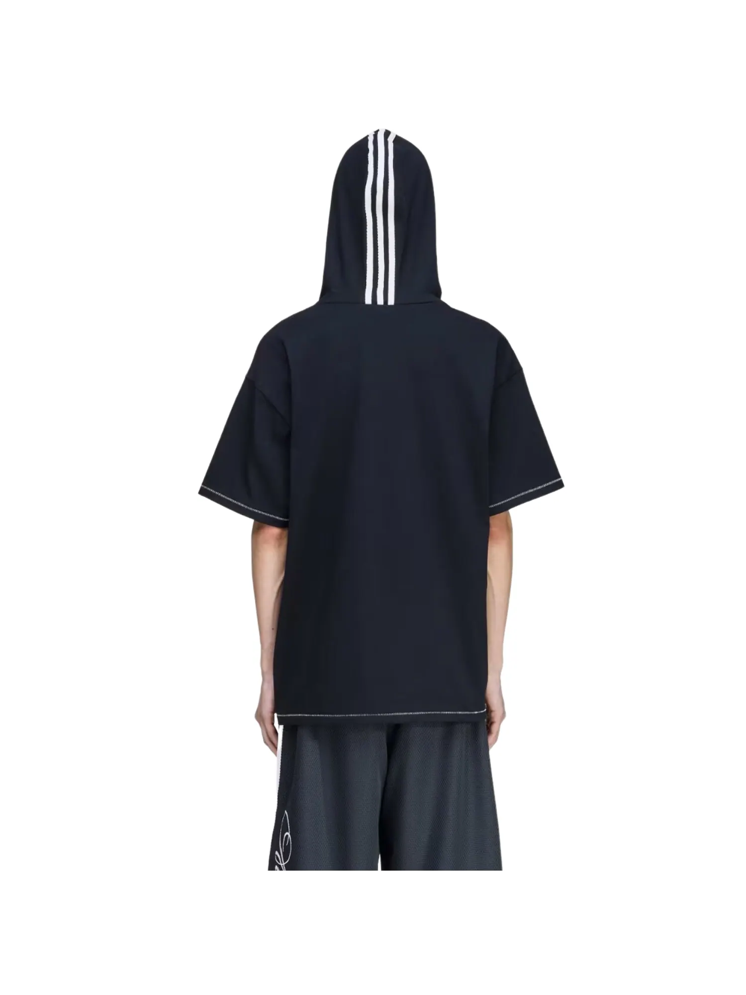 (WMNS) Футболка с капюшоном Adidas x Avavav — изображение 4 из 4, черный
