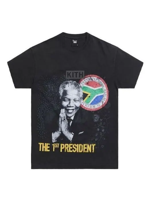 Футболка for mandela day 2021 president vintage tee 'black' Kith — изображение 1 из 2, черный