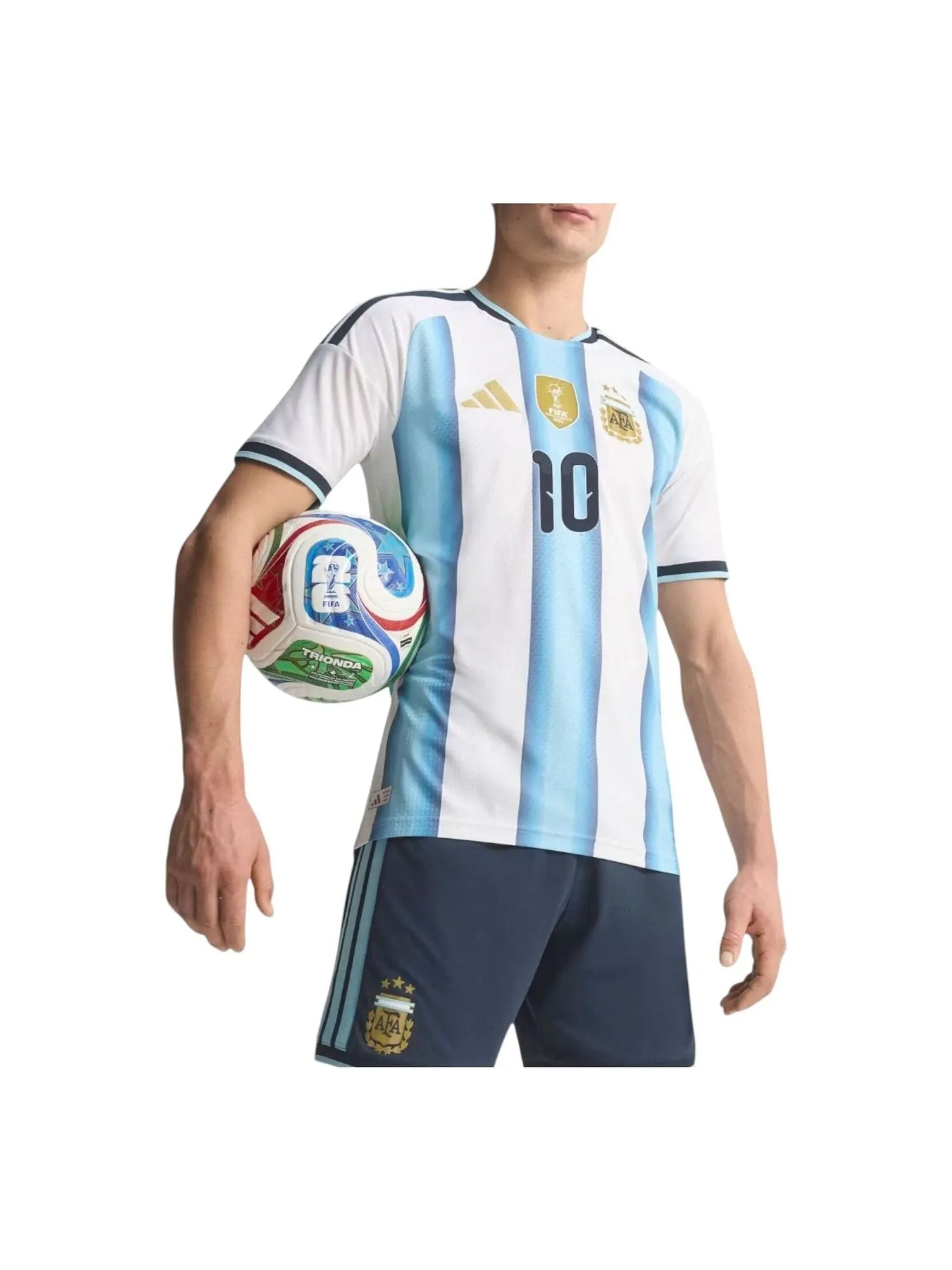 Домашняя футболка Adidas Argentina 26, аутентичная, цвет «белый, ледяной — изображение 1 из 2