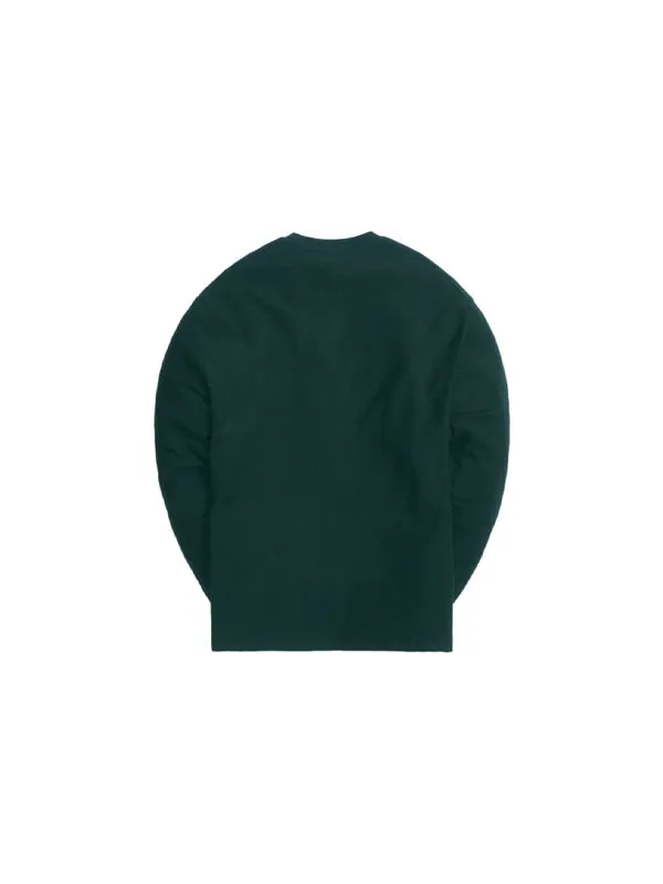 Толстовка long-sleeve quinn tee 'green' Kith — изображение 2 из 2, зеленый