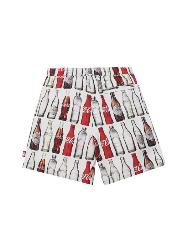 Шорты x coca-cola surf board print hardaway shorts 'white' Kith — изображение 2 из 3, белый