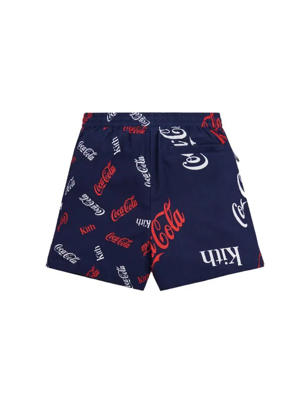 Шорты x coca-cola printed short 'navy' Kith — изображение 2 из 2, темно-синий