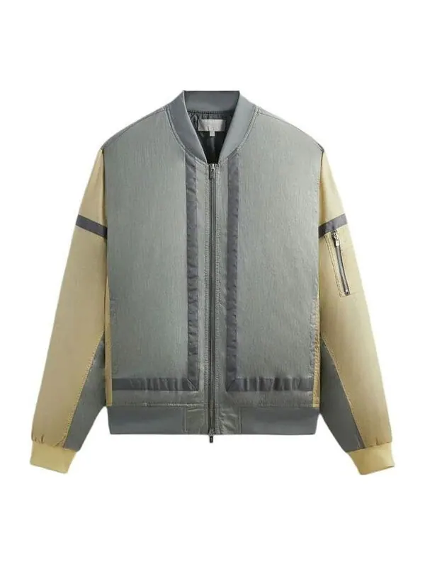 Куртка washed silas bomber jacket 'reverie' Kith — изображение 1 из 2, серый/зеленый