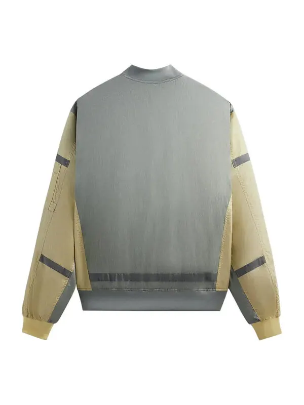 Куртка washed silas bomber jacket 'reverie' Kith — изображение 2 из 2, серый/зеленый