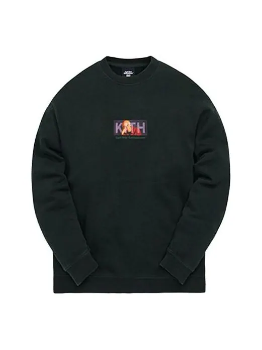 Толстовка for curb your enthusiasm mood logo crewneck 'stadium' Kith — изображение 1 из 2, черный