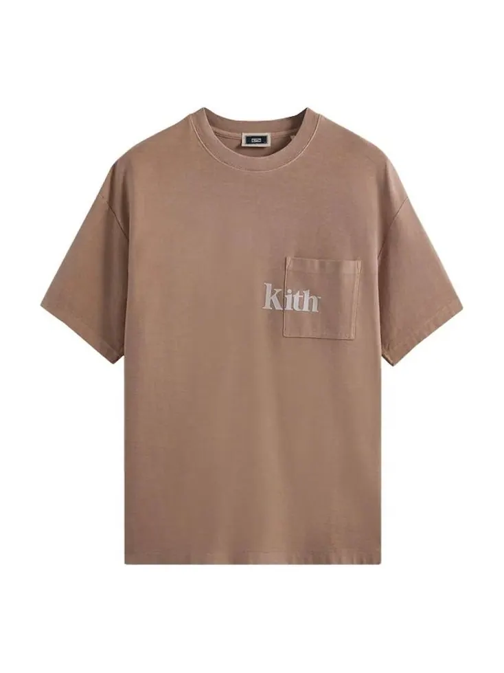 Футболка KITH Quinn Tee 'Morganite' — изображение 1 из 1, бежевый