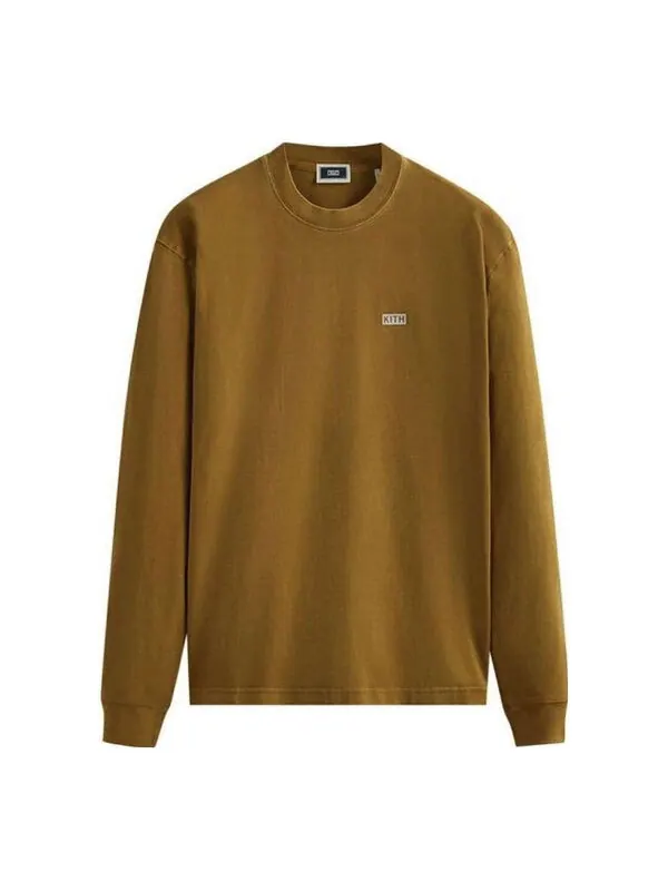 Футболка long-sleeve lax tee 'karat' Kith — изображение 1 из 2, коричневый