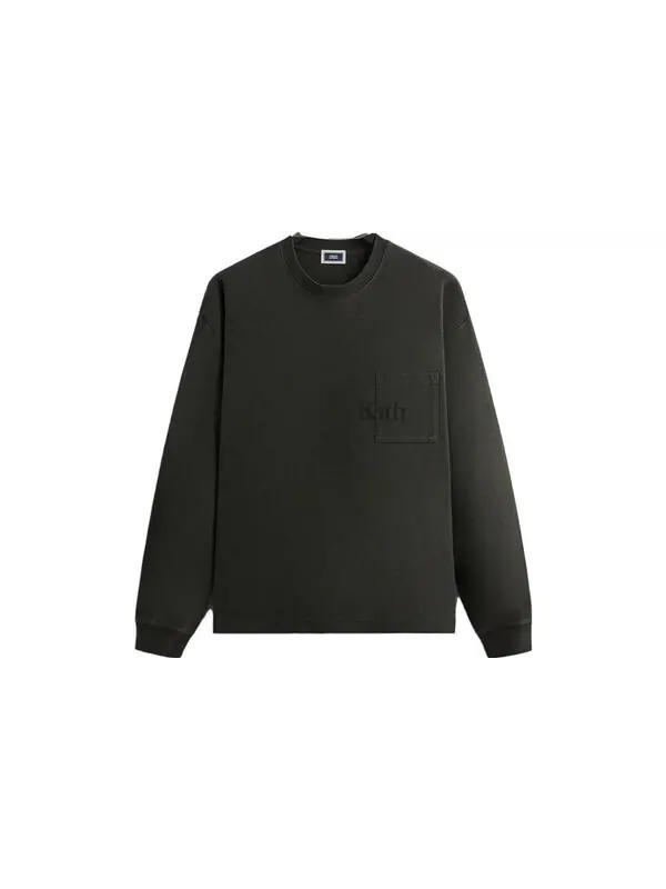 Толстовка long-sleeve quinn tee 'monarch' Kith — изображение 2 из 2, черный