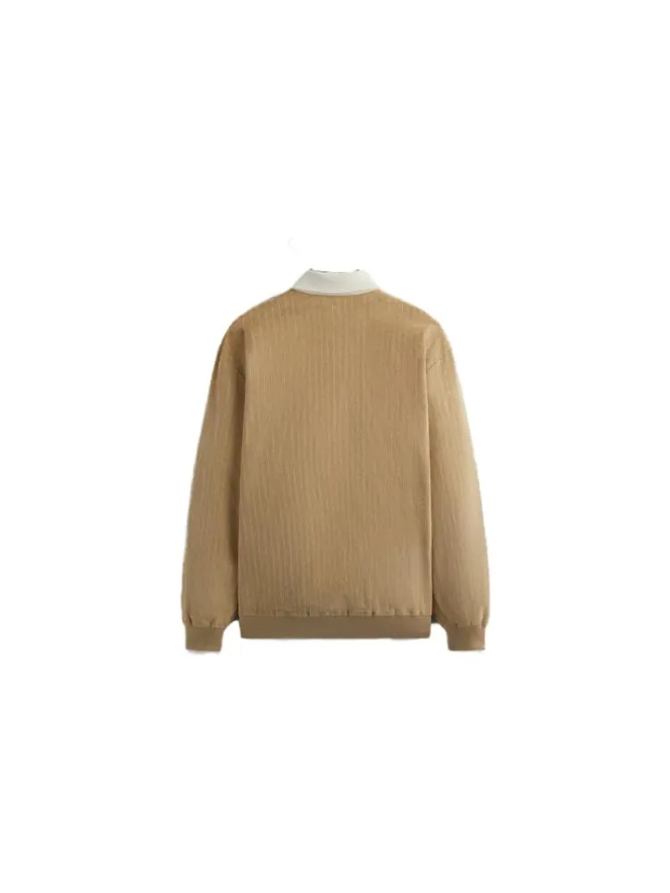 Футболка KITH Cord Clyde Rugby 'Canvas' — изображение 2 из 2, бежевый