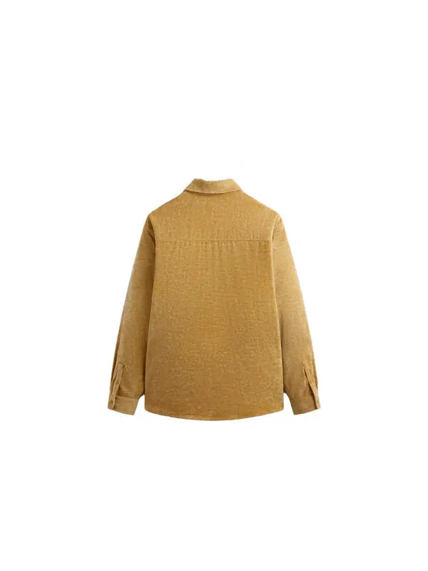 Рубашка chenille apollo shirt 'sharp' Kith — изображение 2 из 2, желтый
