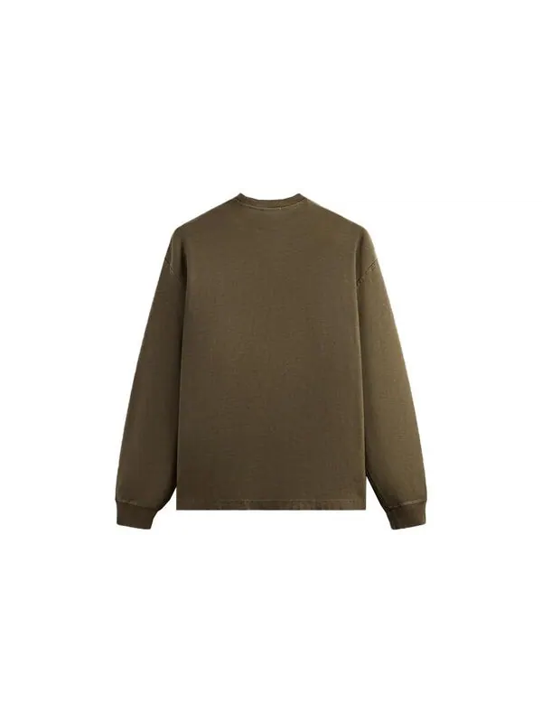 Толстовка long-sleeve quinn tee 'java' Kith — изображение 2 из 2, зеленый