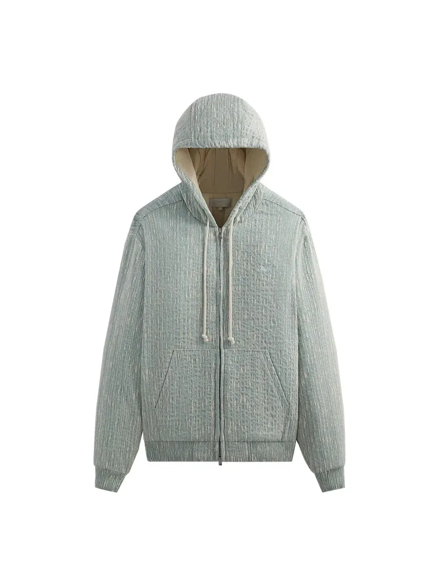Куртка KITH Slub Boucle Sierra Zip Hoodie 'Glaze' — изображение 1 из 2, зеленый