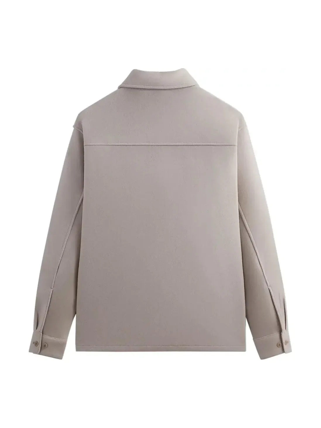 Рубашка KITH Felted Jersey Ace Buttondown 'Pyramid' — изображение 2 из 2, серый