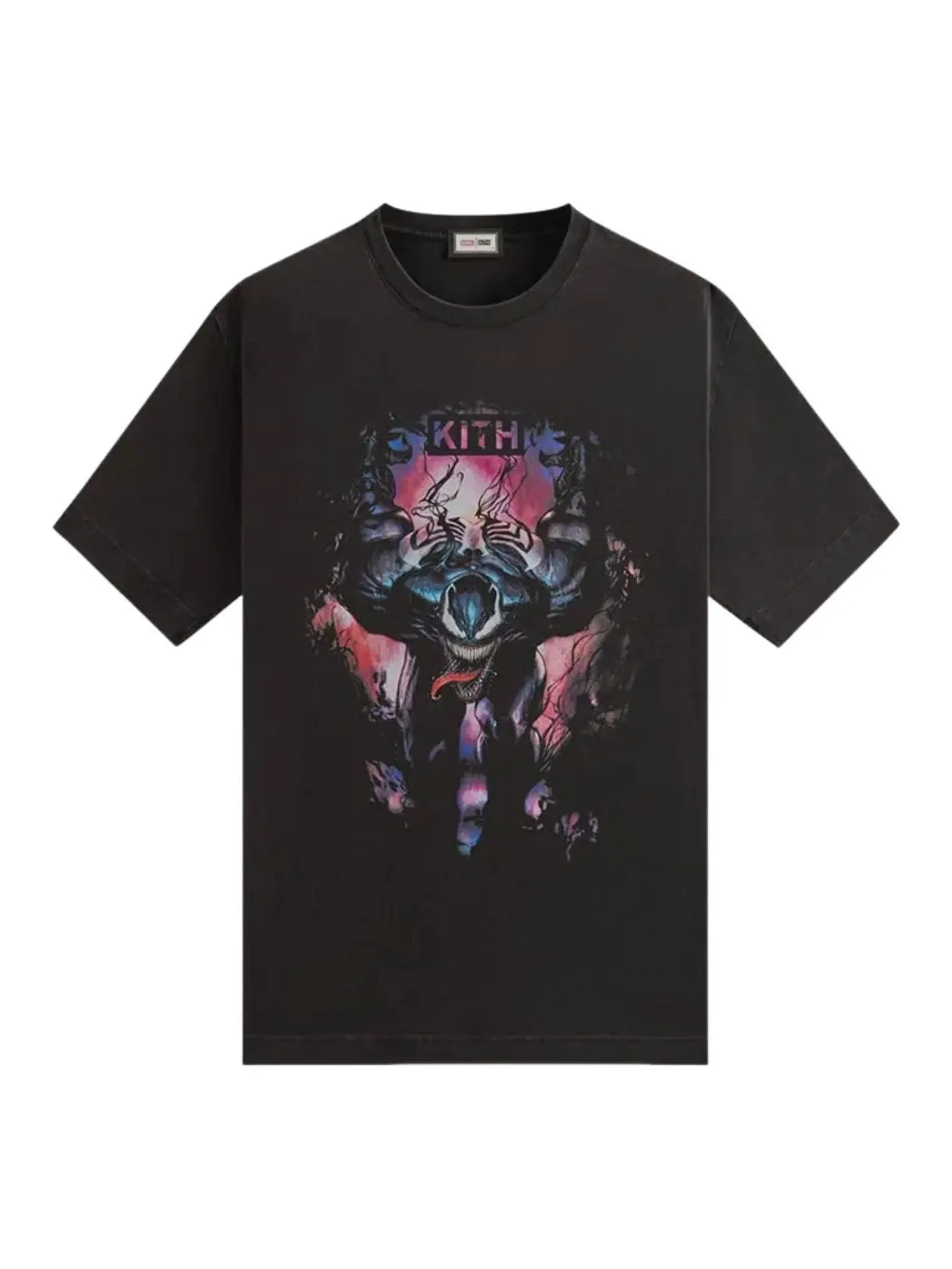 Винтажная футболка KITH x Marvel Symbiote — изображение 1 из 2, черный