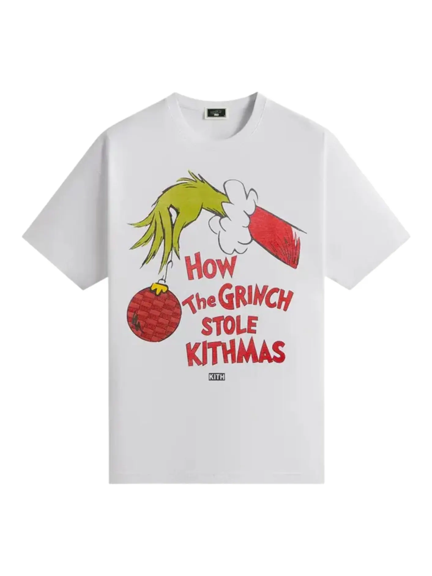 Винтажная футболка KITH x The Grinch Book Title — изображение 1 из 2, белый