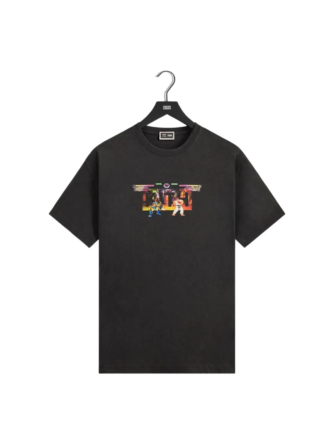 Винтажная футболка KITH x Marvel vs. Capcom Circus — изображение 1 из 2, черный